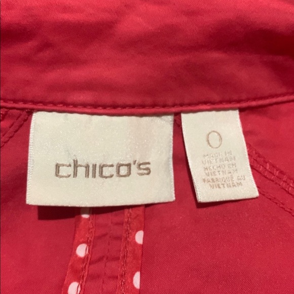 Chico’s Pink Zipper and Button Jacket Size 0 - Picture 6 of 6